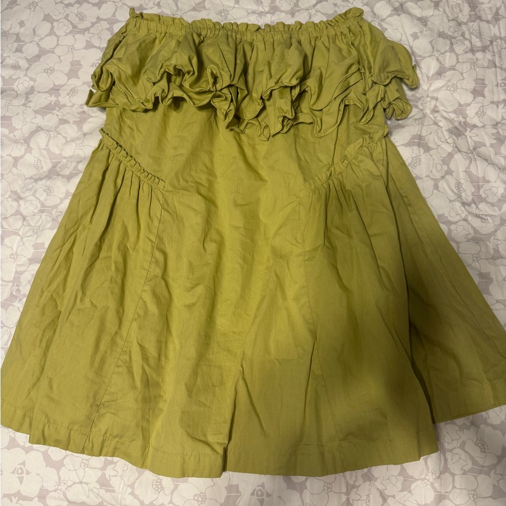 Free People NWT Green Ruffled Women's Dress
